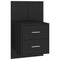 vidaXL Wall-mounted Bedside Cabinet Black