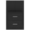 vidaXL Wall-mounted Bedside Cabinet Black