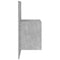vidaXL Wall-mounted Bedside Cabinet Concrete Grey