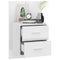 vidaXL Wall-mounted Bedside Cabinet High Gloss White