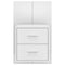 vidaXL Wall-mounted Bedside Cabinet High Gloss White