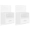 vidaXL Wall-mounted Bedside Cabinets 2 pcs White