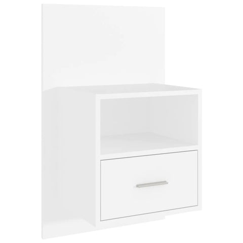 vidaXL Wall-mounted Bedside Cabinets 2 pcs White