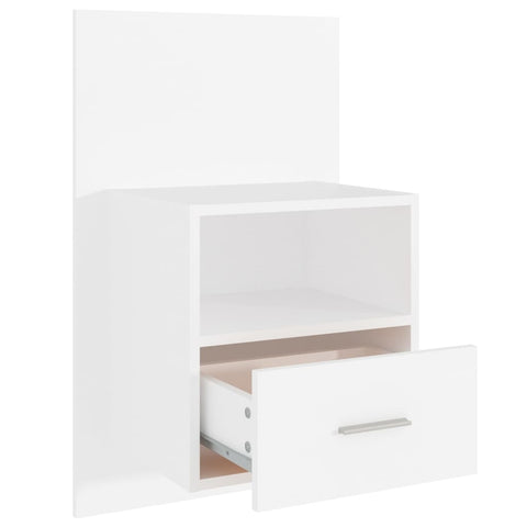 vidaXL Wall-mounted Bedside Cabinets 2 pcs White