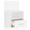 vidaXL Wall-mounted Bedside Cabinets 2 pcs White