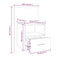 vidaXL Wall-mounted Bedside Cabinets 2 pcs White