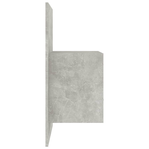 vidaXL Wall-mounted Bedside Cabinet Concrete Grey