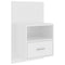 vidaXL Wall-mounted Bedside Cabinet High Gloss White