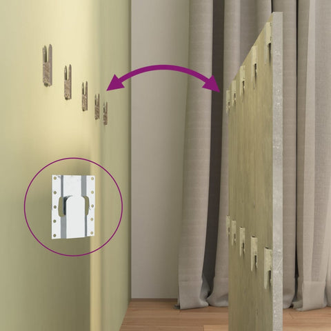 vidaXL Bed Headboard Concrete Grey 120x1.5x80 cm Engineered Wood