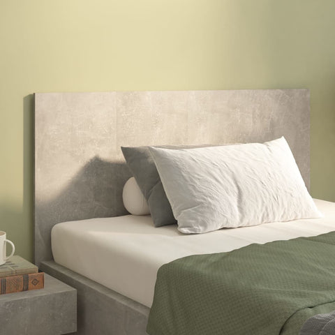 vidaXL Bed Headboard Concrete Grey 120x1.5x80 cm Engineered Wood