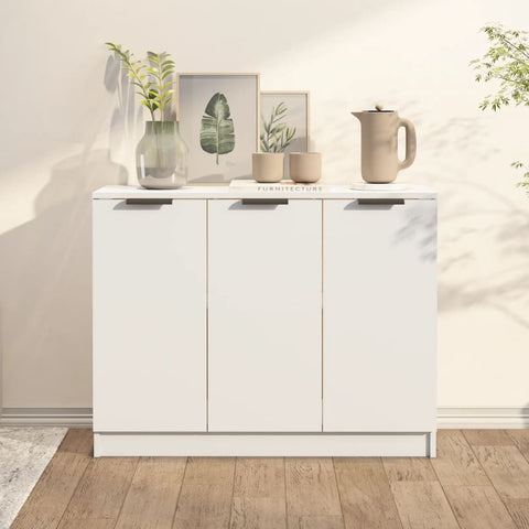 vidaXL Sideboard White 90.5x30x70 cm Engineered Wood