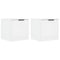 vidaXL Bedside Cabinets 2 pcs White 40x39x40 cm