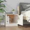 vidaXL Bedside Cabinets 2 pcs White 40x39x40 cm