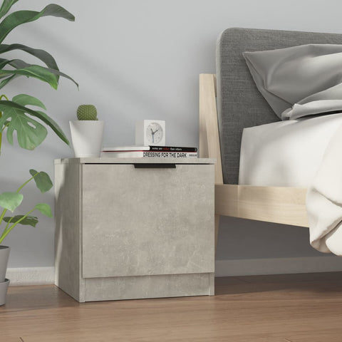 vidaXL Bedside Cabinet Concrete Grey 40x39x40 cm