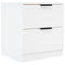 vidaXL Bedside Cabinets 2 pcs White Engineered Wood