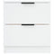 vidaXL Bedside Cabinets 2 pcs White Engineered Wood