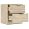 vidaXL Bedside Cabinets 2 pcs Sonoma Oak Engineered Wood