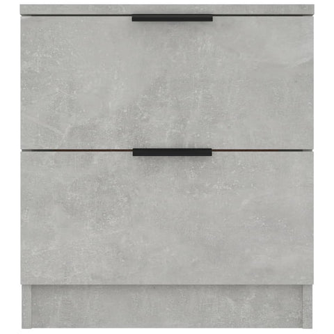 vidaXL Bedside Cabinets 2 pcs Concrete Grey Engineered Wood