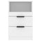 vidaXL Bedside Cabinet White Engineered Wood