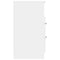 vidaXL Bedside Cabinet White Engineered Wood