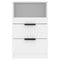 vidaXL Bedside Cabinets 2 pcs White Engineered Wood