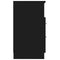 vidaXL Bedside Cabinet Black Engineered Wood
