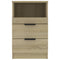 vidaXL Bedside Cabinet Sonoma Oak Engineered Wood