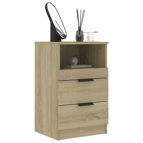 vidaXL Bedside Cabinet Sonoma Oak Engineered Wood