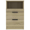 vidaXL Bedside Cabinets 2 pcs Sonoma Oak Engineered Wood