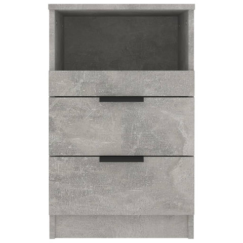 vidaXL Bedside Cabinets 2 pcs Concrete Grey Engineered Wood