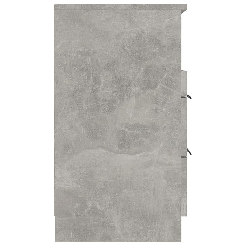 vidaXL Bedside Cabinets 2 pcs Concrete Grey Engineered Wood