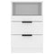 vidaXL Bedside Cabinets 2 pcs High Gloss White Engineered Wood