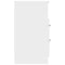 vidaXL Bedside Cabinets 2 pcs High Gloss White Engineered Wood