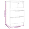 vidaXL Bedside Cabinets 2 pcs High Gloss White Engineered Wood