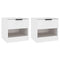vidaXL Bedside Cabinets 2 pcs White Engineered Wood