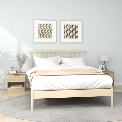 vidaXL Bedside Cabinets 2 pcs Sonoma Oak Engineered Wood
