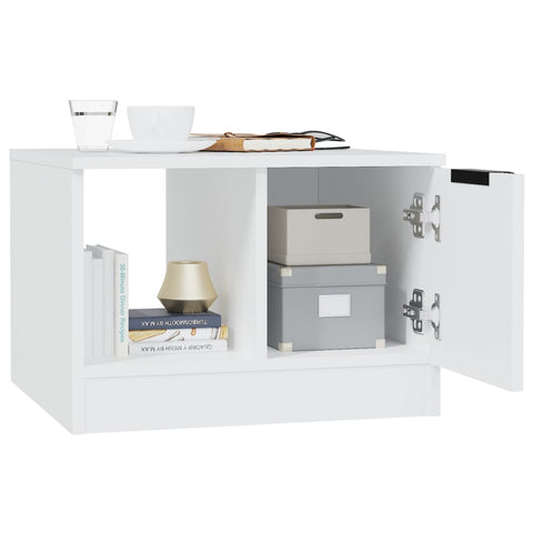 vidaXL Coffee Table White 50x50x36 cm Engineered Wood