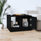 vidaXL Coffee Table Black 50x50x36 cm Engineered Wood
