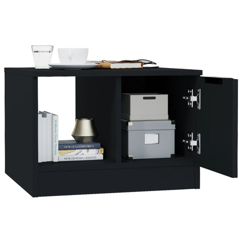 vidaXL Coffee Table Black 50x50x36 cm Engineered Wood