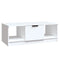 vidaXL Coffee Table White 102x50x36 cm Engineered Wood