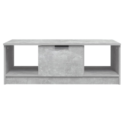 vidaXL Coffee Table Concrete Grey 102x50x36 cm Engineered Wood