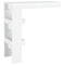vidaXL Wall Bar Table White 102x45x103.5 cm Engineered Wood
