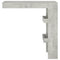 vidaXL Wall Bar Table Concrete Grey 102x45x103.5 cm Engineered Wood