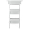 vidaXL Wall Bar Table High Gloss White 102x45x103.5 cm Engineered Wood