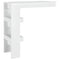 vidaXL Wall Bar Table High Gloss White 102x45x103.5 cm Engineered Wood