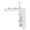 vidaXL Wall Bar Table High Gloss White 102x45x103.5 cm Engineered Wood