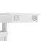 vidaXL Wall Bar Table High Gloss White 102x45x103.5 cm Engineered Wood