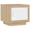 vidaXL Coffee Table White and Sonoma Oak 51x50x45 cm Engineered Wood