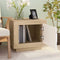 vidaXL Coffee Table White and Sonoma Oak 51x50x45 cm Engineered Wood