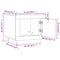 vidaXL Coffee Table White and Sonoma Oak 51x50x45 cm Engineered Wood